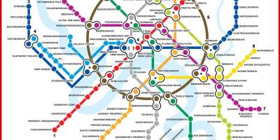 Kaart van die Moskou metro