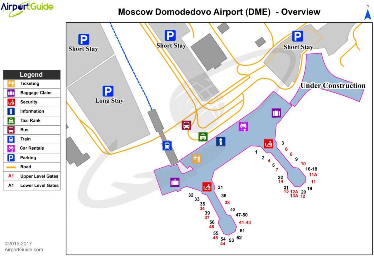 kaart van DME lughawe
