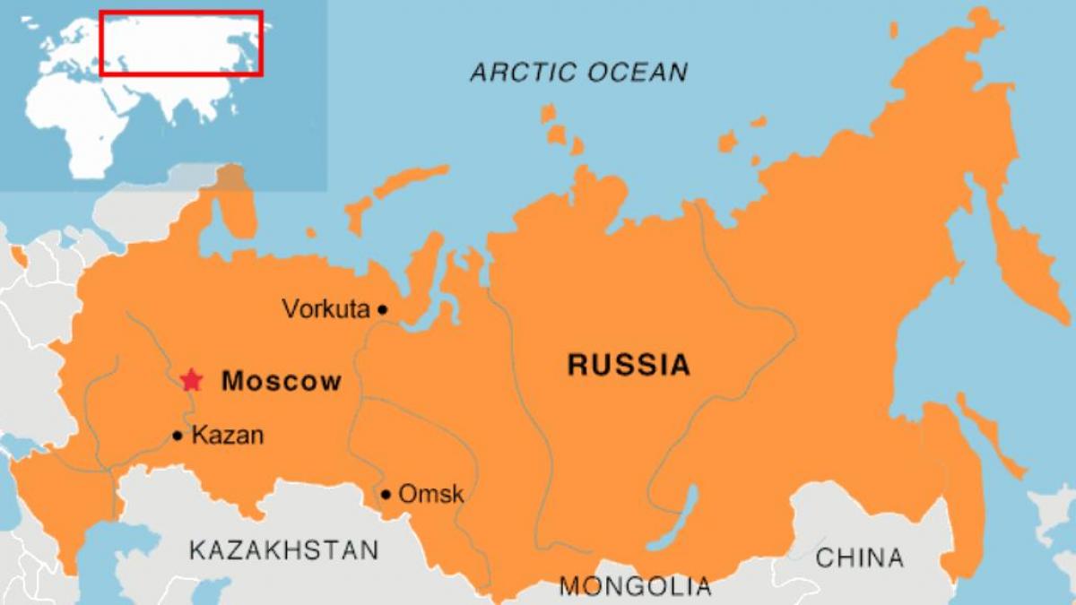 Moskou-plek op kaart