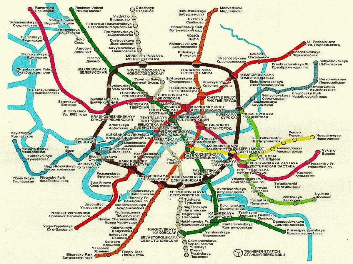 Moskou spoor kaart