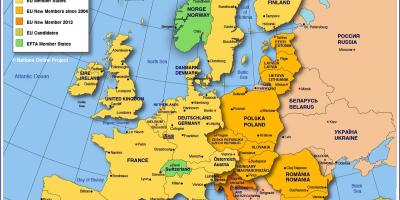 Moskou op die kaart van europa