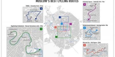 Moskva fiets kaart