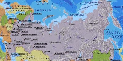 Kaart van Moskou Rusland