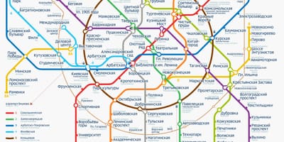 Moskou Metro kaart