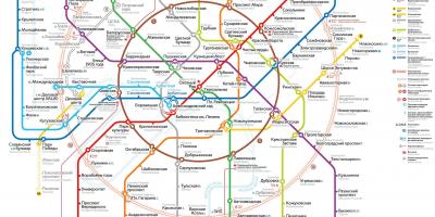 Moskva vervoer-map